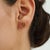 Classic Four Prong 1.49 TCW Oval Citrine Solitaire Stud Earrings in Sterling Silver - A Pair For Sale - Image 6 of 13