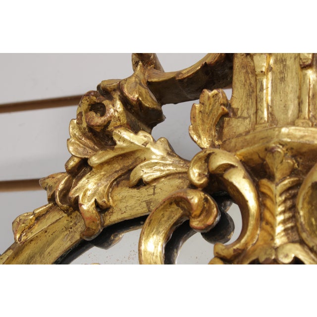 Friedman Brothers Attributed 3 Panel Gold Frame Mirror For Sale - Image 10 of 16
