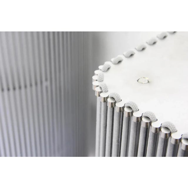 Gold Coil Drop Cabinet Wall Mounted Cabinet by Bram Kerkhofs For Sale - Image 8 of 13