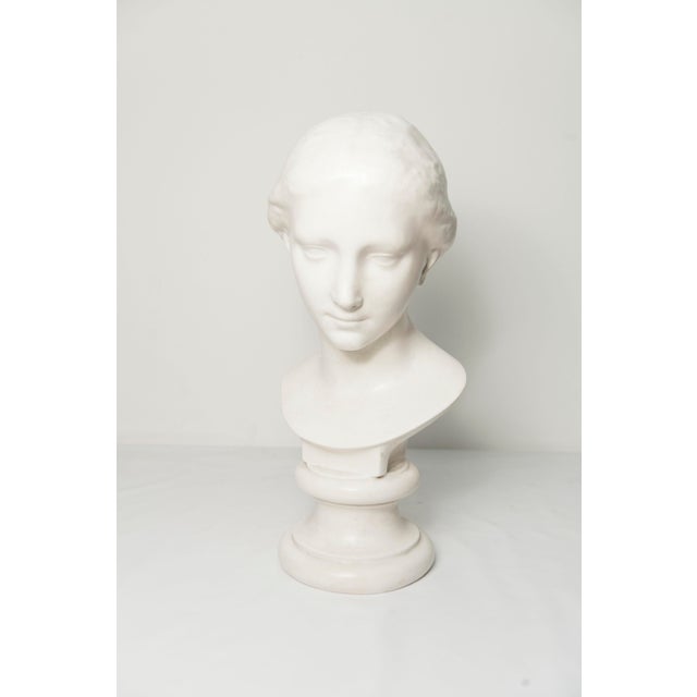 Marble Bust of a Woman from Louvre Museum, 1445 For Sale - Image 6 of 18