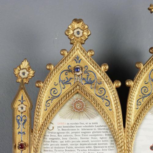 Gilded Bronze Altar Card For Sale - Image 3 of 11