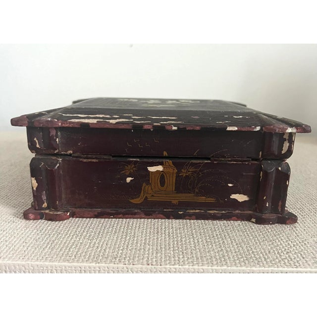 Antique 19th Century Chinese Wood Hand Carved Box For Sale In Miami - Image 6 of 12