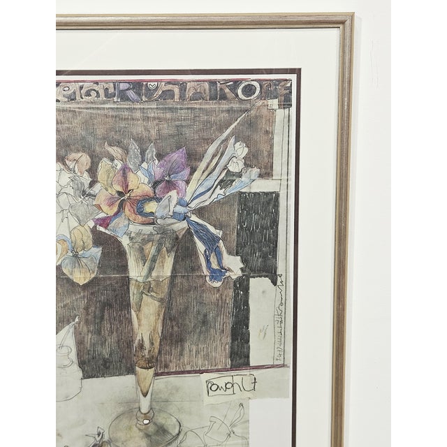 Horst Janssen, Artistic Poster Poems, 1979, Lithograph For Sale - Image 8 of 18