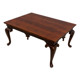 Theodore Alexander English Style Walnut Coffee Table For Sale