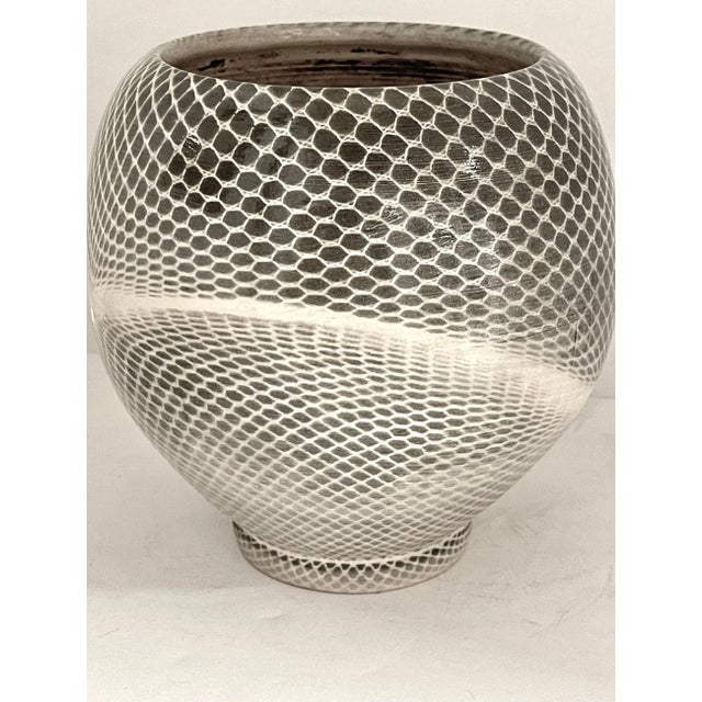 Lauren Kaplan Abstraction Stoneware Vessels - A Pair For Sale - Image 11 of 12