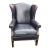 Vintage Executive Wingback Armchair by the Renowned Artisans at Yorkshire Leather of Hickory, North Carolina. For Sale