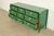 Mid-Century Hollywood Regency Campaign Green Lacquered Faux Bamboo Triple Dresser or Credenza by Stanley, Newly Refinished For Sale In South Bend - Image 6 of 16