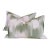 Pierre Frey La Grandiere in Topiaire Green Lumbar Pillows With Mini Flange- Pair For Sale