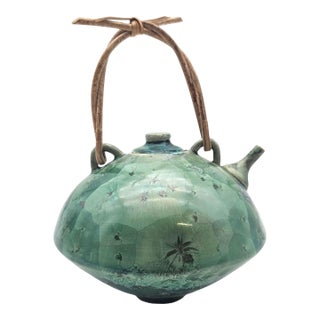 Jack Boydston Signed Crystalline Studio Teapot c.1948 5" For Sale