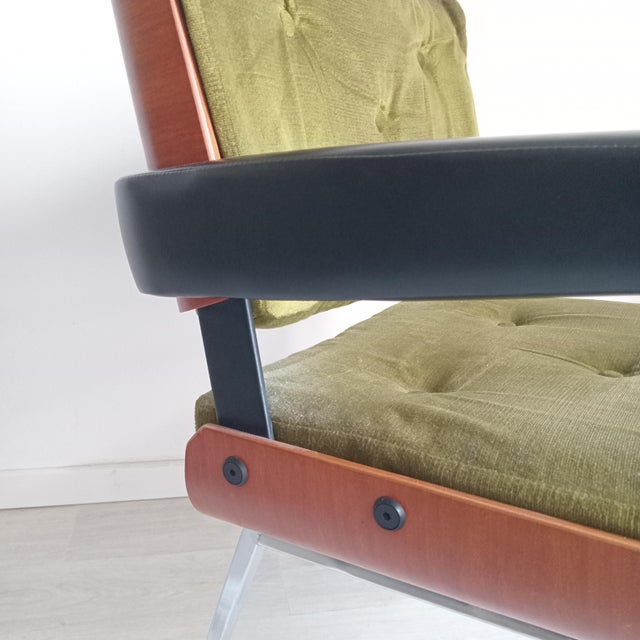 1950s Mid-Century Modern French Armchairs by Alain Richard, 1950s, Set of 2 For Sale - Image 5 of 10