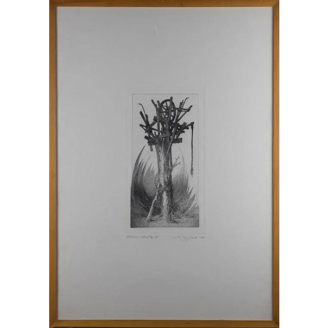 Modern Leo Guida, Albero, 1973, Etching For Sale - Image 3 of 3