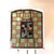 Glass Antique Arts & Crafts Leaded Stained Glass Window C1920 For Sale - Image 7 of 11