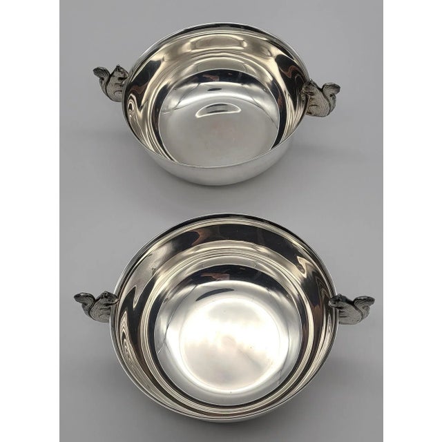 LastCHANCE!Late 20th Century Wallace Sterling Silver Plated Nut Bowls - A Pair For Sale - Image 9 of 9