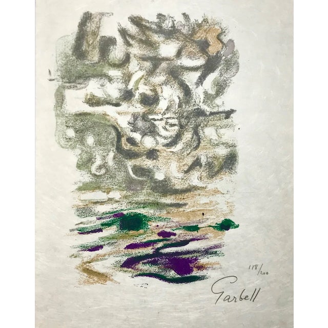 Artist: Alexandre Garbell Country: France Title: Untitled Medium: Original Lithograph Marks: Not signed or numbered Paper...