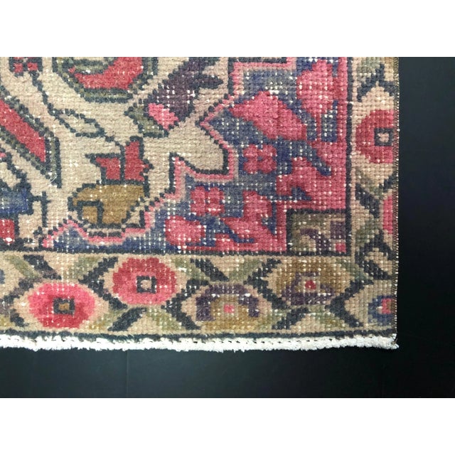 Vintage Rustic Home Turkish Handmade Rug For Sale - Image 9 of 11