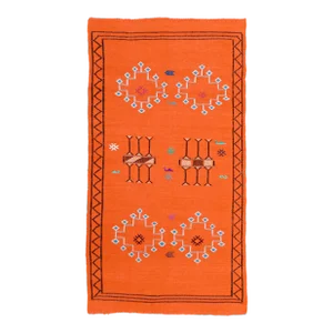 Late 20th Century Vintage Moroccan Rug - 8' X 4'6''