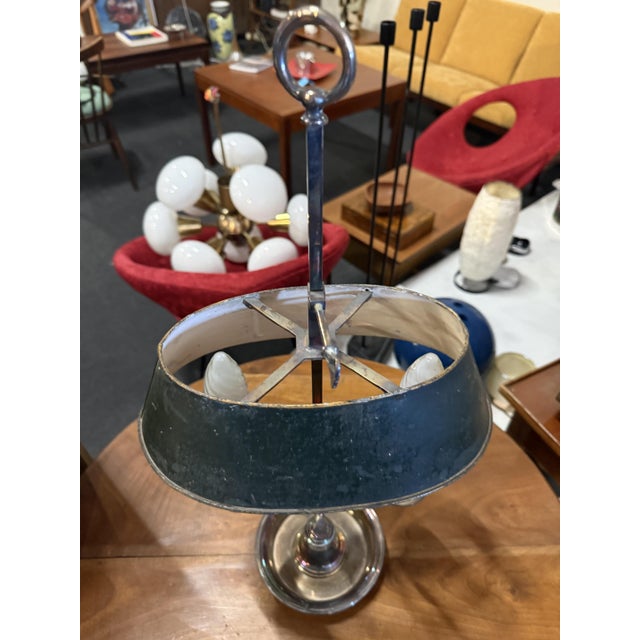 Hot Water Bottle Lamp with Silver Metal Base For Sale - Image 3 of 6