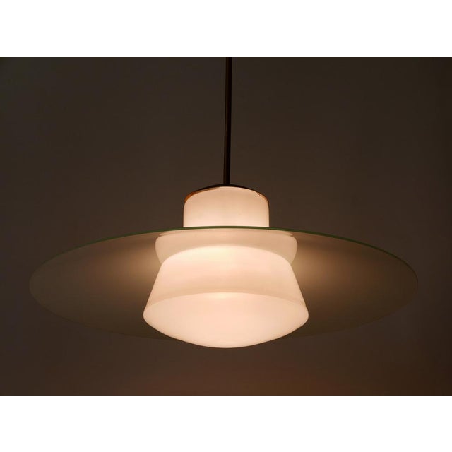 Metal Mid-Century Modern Pendant Lamp by Wolfgang Tümpel for Doria, Germany, 1950s For Sale - Image 7 of 18