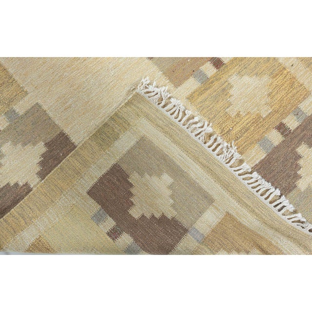 Textile Doris Leslie Blau Mid-20th Century Swedish Flat Woven Rug For Sale - Image 7 of 7