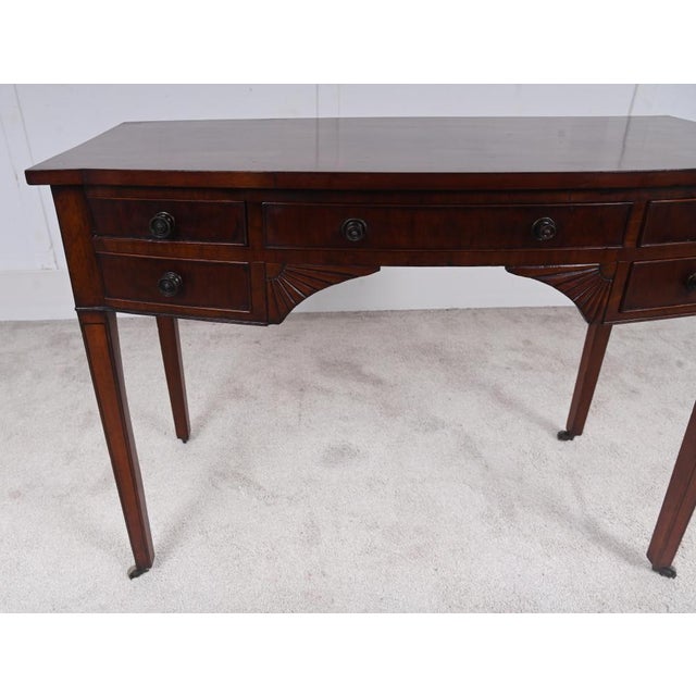 Wood Antique Regency Writing Table in Mahogany, 1820 For Sale - Image 7 of 11