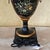 Wildwood Hand Painted Toleware Urn Table Lamp, Rocky Mount Nc, Floral Black & Gold For Sale - Image 9 of 18