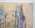 Mid-Century Modern Mid-Century Modern Futurist-Style Cityscape Drawing, Pastel on Paper, Unsigned For Sale - Image 3 of 6