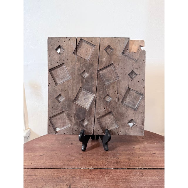 Trio of Victorian wallpaper blocks From a single historic print workshop. Original inventory numbering visible. Used to...