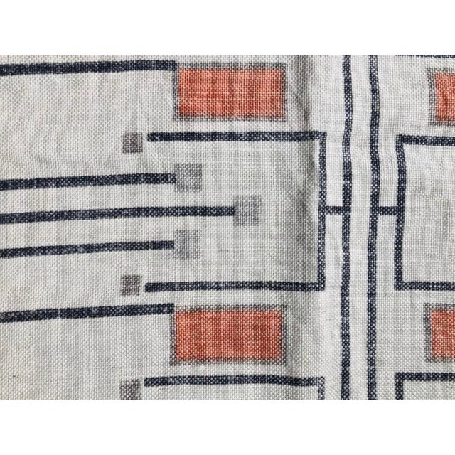 Frank Lloyd Wright Taliesin Linen Textile Swatch 1955 Design 105 ...