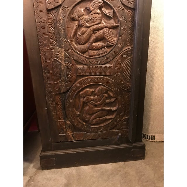 Hand-Made Wooden Cabinet, W/ Kama Sutra Carved Medallions ...