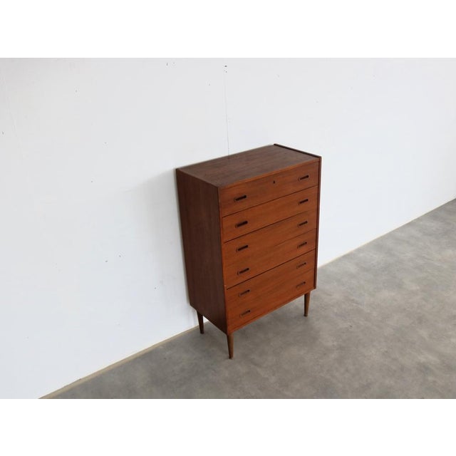Wood Vintage Danish Chest of Drawers in Teak, 1960s For Sale - Image 7 of 8