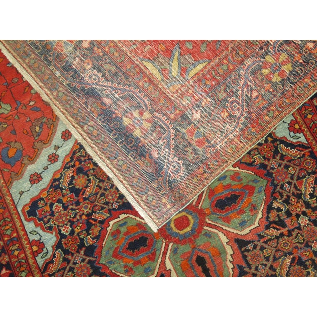 Dramatic Antique Zabihi Collection Persian Mishan Malayer Rug - 4'3" x 6'3" For Sale - Image 12 of 12