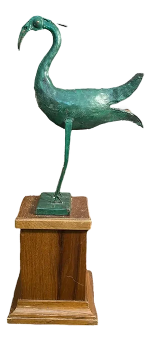 Metal Sculpture of Heron, 20th Century
