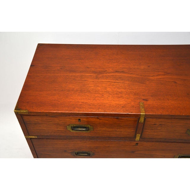 Military Campaign Chest of Drawers, 1840s For Sale - Image 9 of 13
