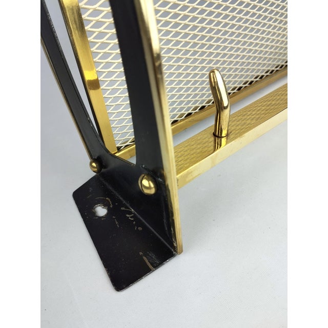 Metal Mid-Century Modern Wall-Mounted Coat Rack, 1950s For Sale - Image 7 of 8