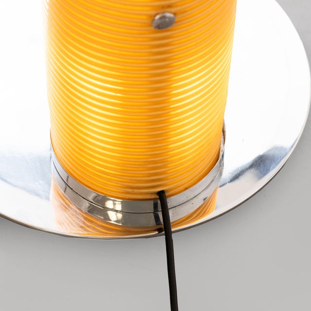 Goldenrod Zerma Floor Lamp by Anonima Design for Flaet, 1980 For Sale - Image 8 of 10