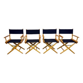Vintage 1980’s Director’s Chairs by Telescope Made in Usa New Slings For Sale