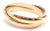 Late 20th Century Cartier Trinity Rolling Tricolor Gold Large Model Bangle Bracelet For Sale In Philadelphia - Image 6 of 9