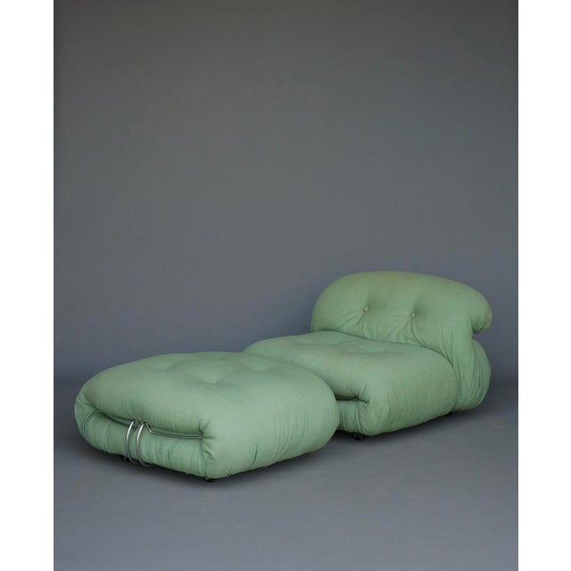 Set of Vintage Soriana Lounge Chair and Ottoman by Afra and Tobia Scarpa for Cassina, 1970s For Sale - Image 17 of 17