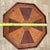 Antique Inlaid Octagonal Wood Accent Table Geometric Iron Cross Marquetry Top For Sale - Image 9 of 11