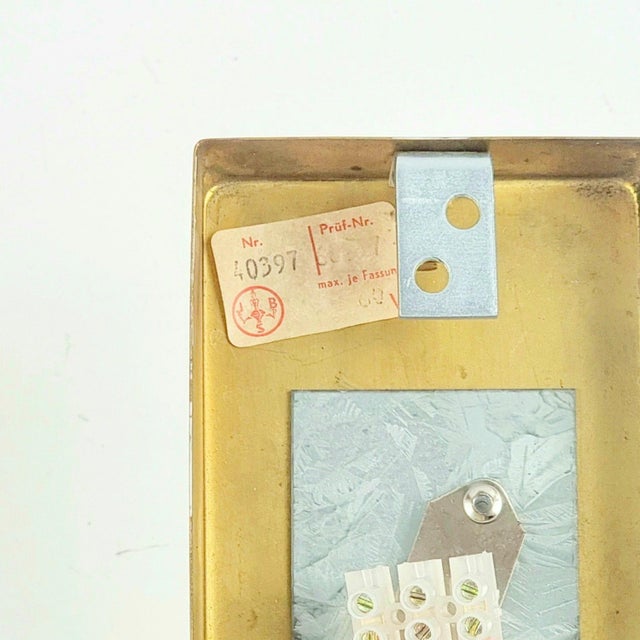 Scandinavian Glass & Brass Leaf Wall Light by Carl Fagerlund for Orrefors, Sweden, 1960s For Sale - Image 10 of 11