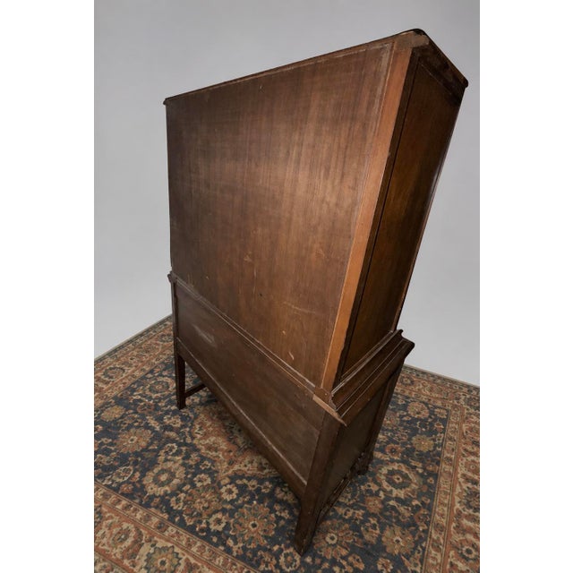 Early 20th Century Carved Walnut and Burl Cabinet For Sale - Image 4 of 7