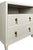2020s Matthew Izzo Home Corine Antique White Matte Lacquer Fluted Front Side Table For Sale - Image 5 of 7