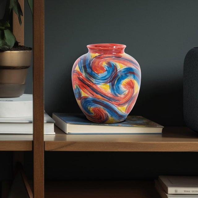 Camille Wide Ceramic Pot For Sale In Chicago - Image 6 of 6