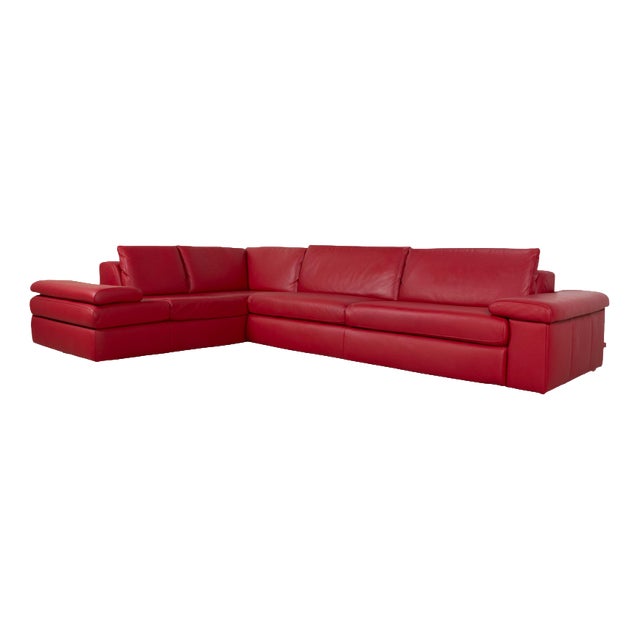 Leather Corner Sofa with Manual Function from Willi Schillig For Sale