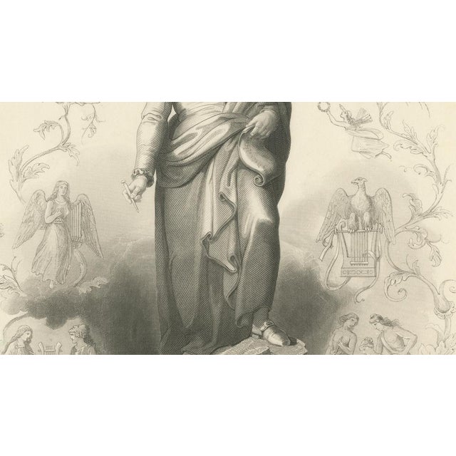 A. H. Payne, Classical Portrait of Wolfgang Amadeus Mozart, Engraving, 1850 For Sale - Image 4 of 9