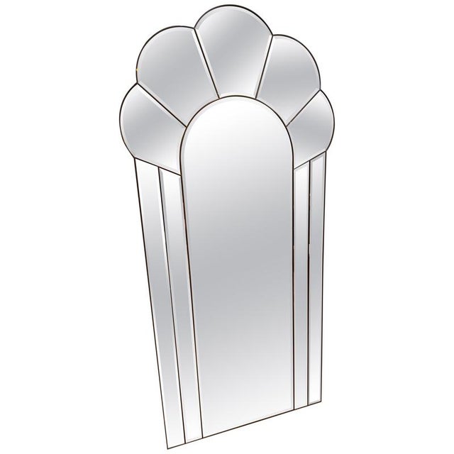 Large Art Deco Brass & Bevelled Glass Overmantel Mirror For Sale - Image 15 of 15