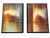A pair of abstract oil paintings, signed by artist. Black frames. One is titled ‘The Way to Heaven’ & the other is titled...