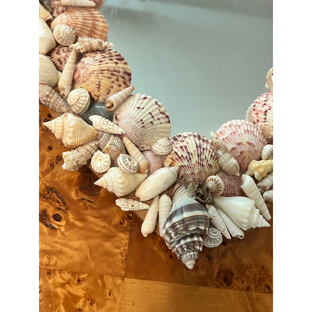 1980s Shell Encrusted Heart Mirror For Sale In Los Angeles - Image 6 of 6
