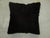Late 20th Century Black Mohair Rug Pillow For Sale - Image 5 of 5
