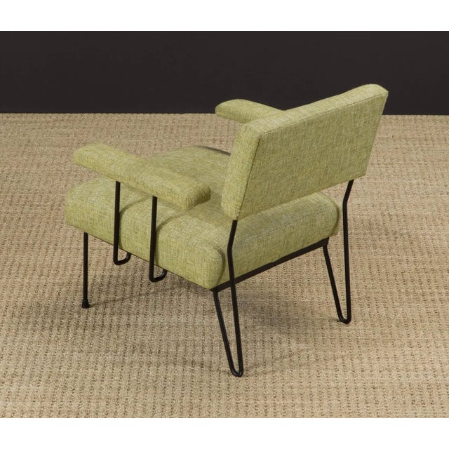 Metal Dan Johnson Pacific Iron Attributed Armchair, Mid Century Modern Lounge Chair, Sculptural Iron Frame Chair, Circa 1950s For Sale - Image 7 of 17
